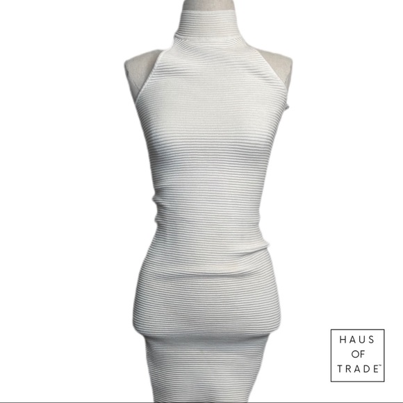 TORN White Halter Knit Dress - Picture 14 of 15